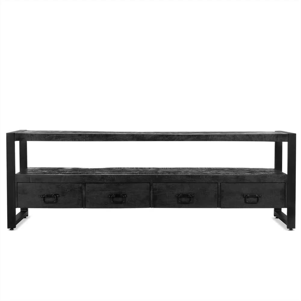 Britt black TV cabinet