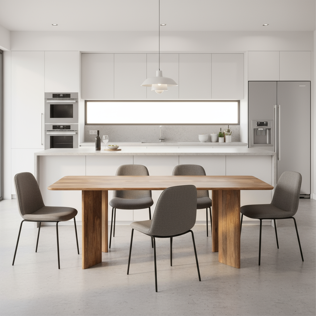 Jade dining table straight brown