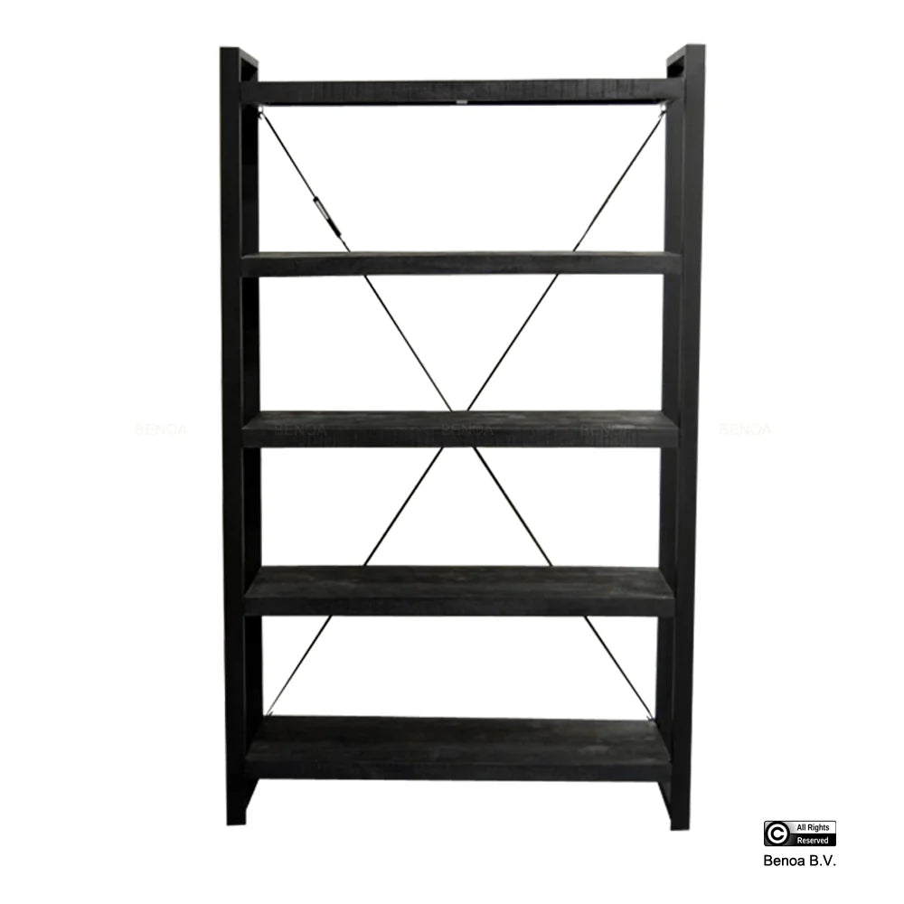 Boekenkast Zwart 120