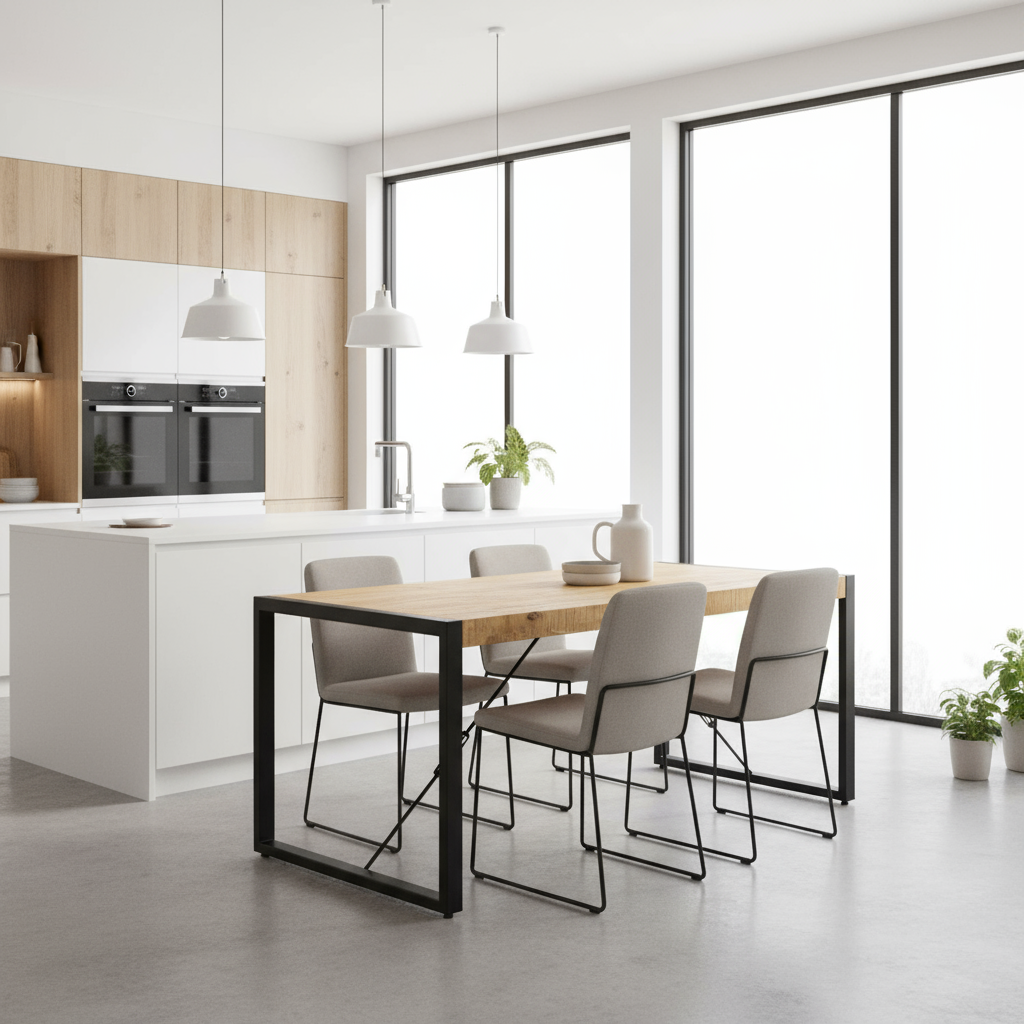 Britt dining table straight