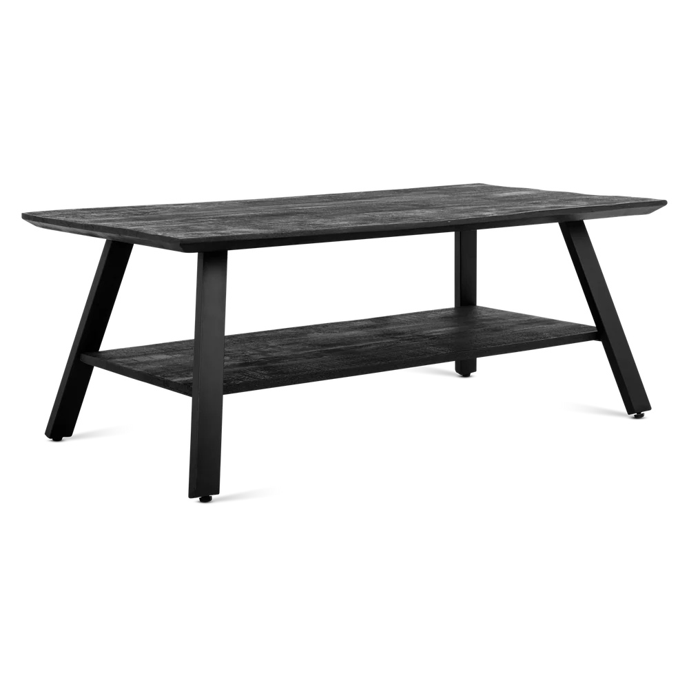 Berlin Black coffee table with compartment