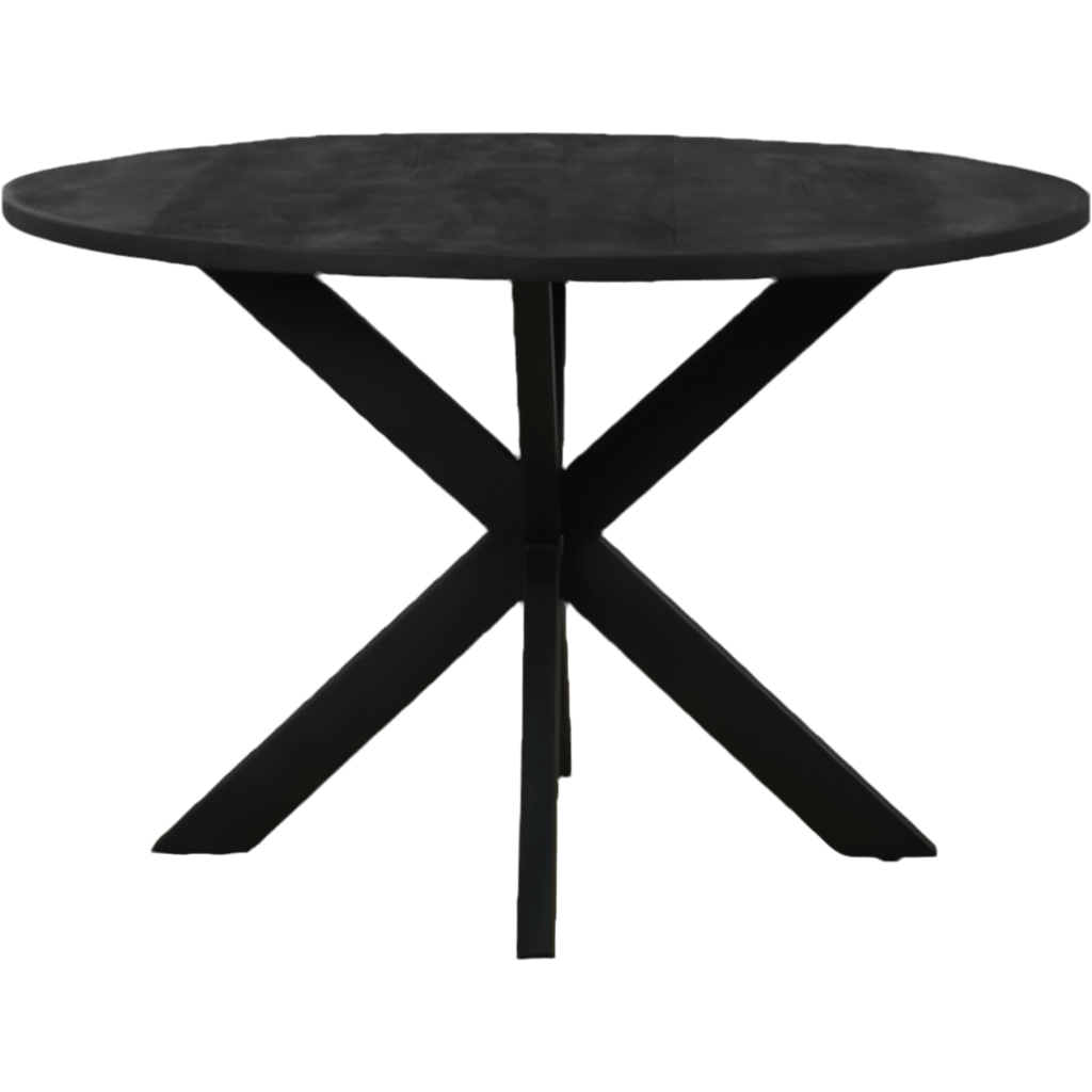 Eettafel rond zwart