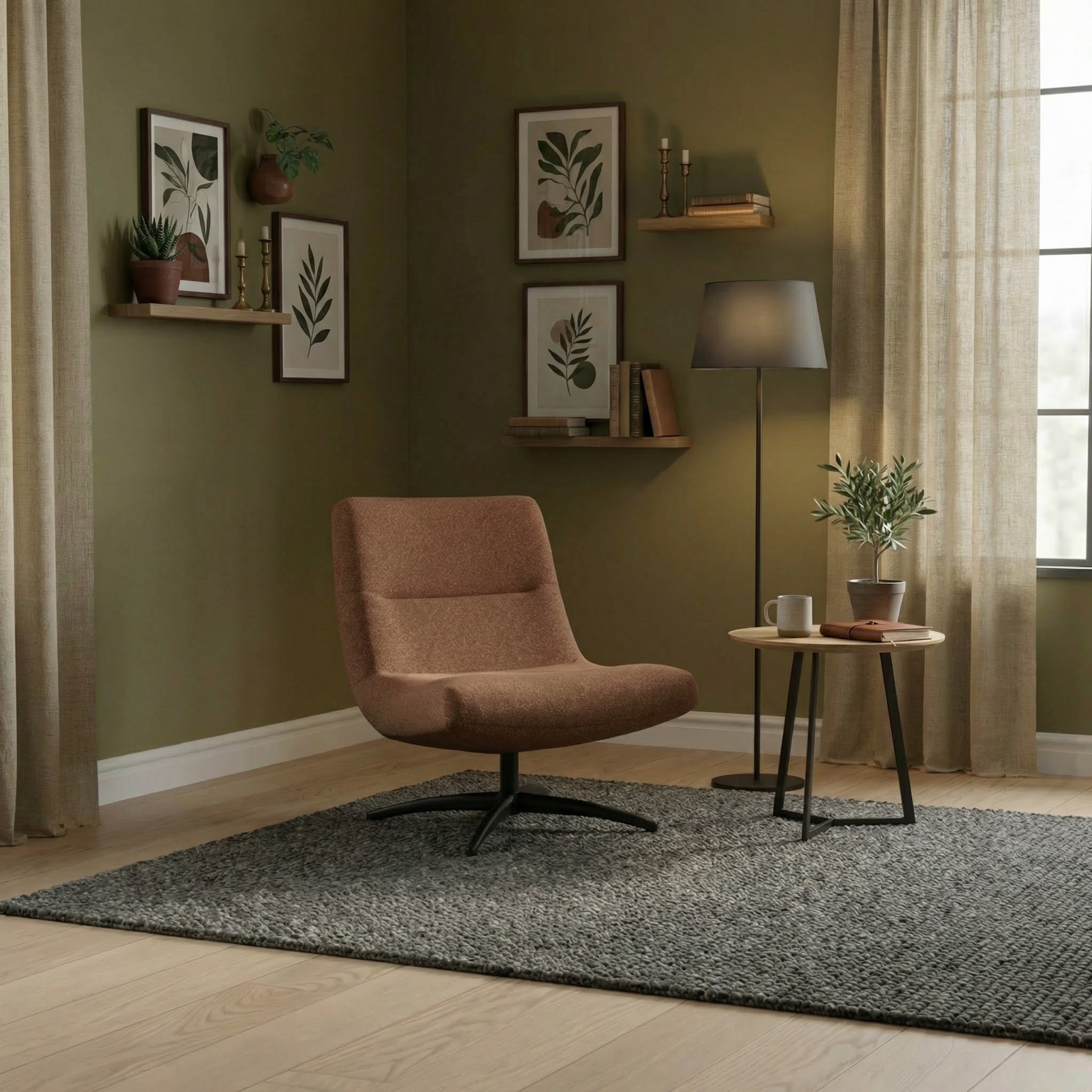 Swivel armchair Calix | Various colours