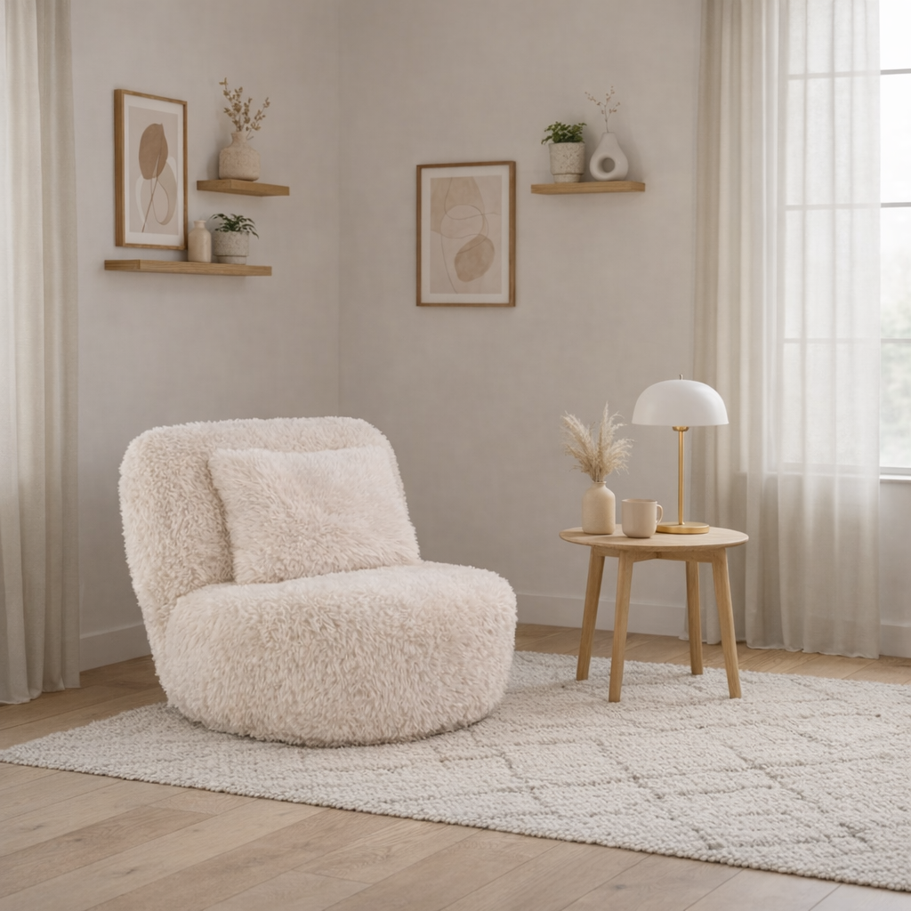 Doodle swivel armchair