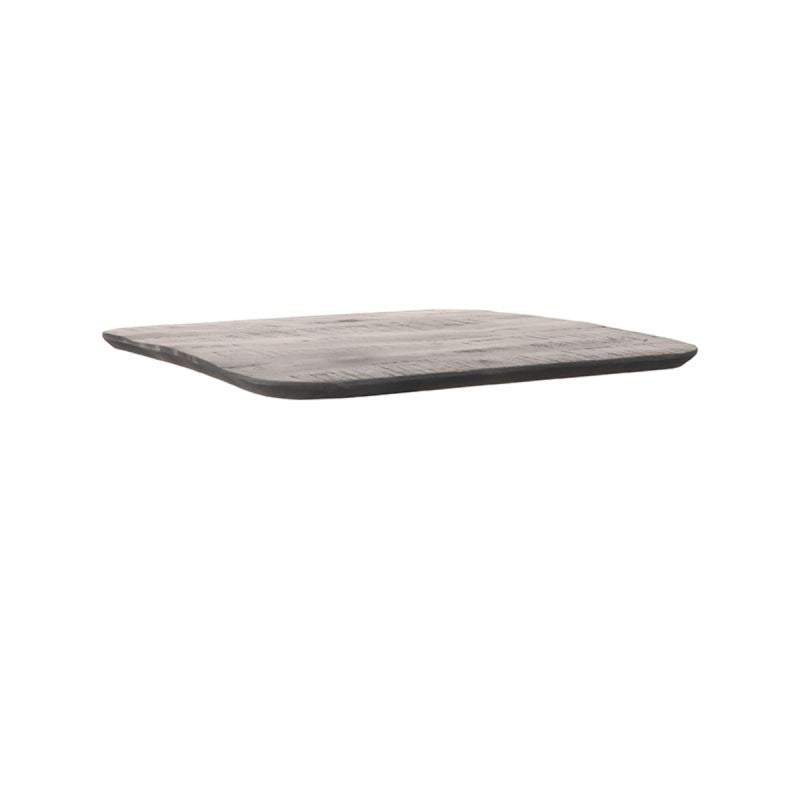 Restaurant-/Bartafelblad Vierkant Sloppy Edge 70x70 cm
Zwart Mangohout