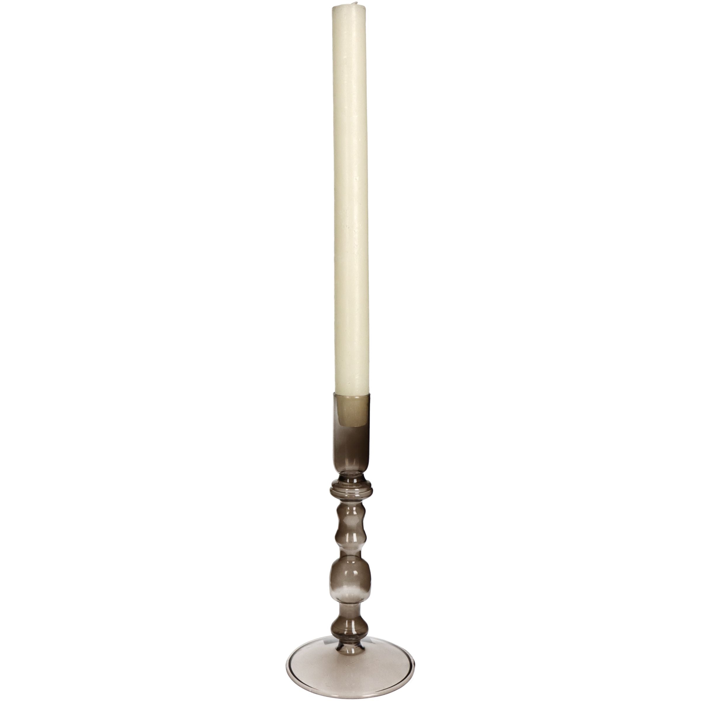 Kerzenständerglas Taupe
