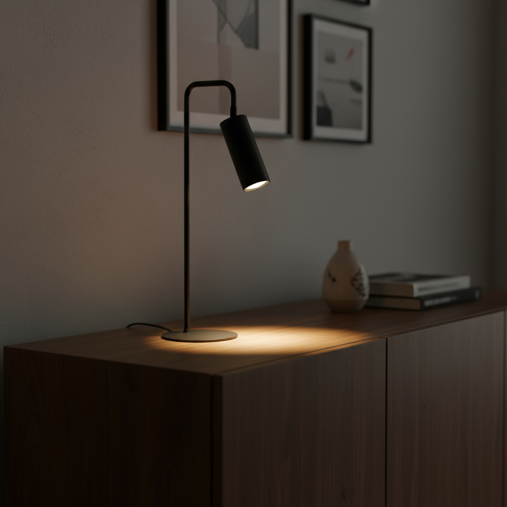 Ferroli black table lamp