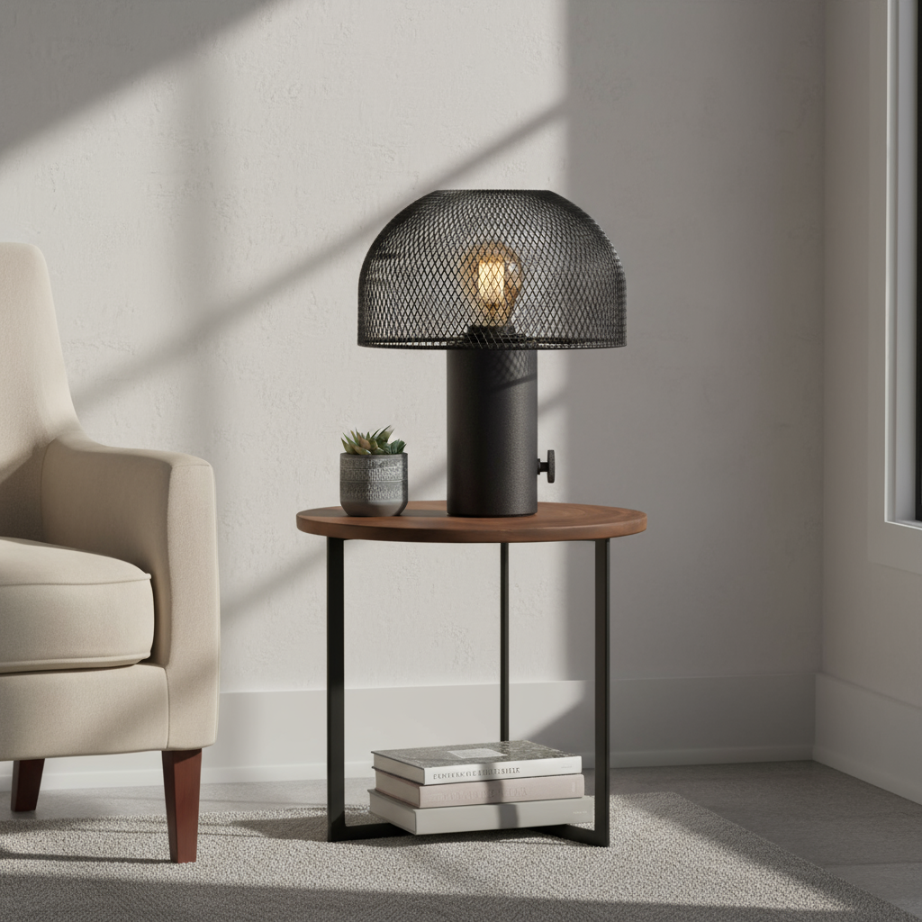 Fungo black table lamp