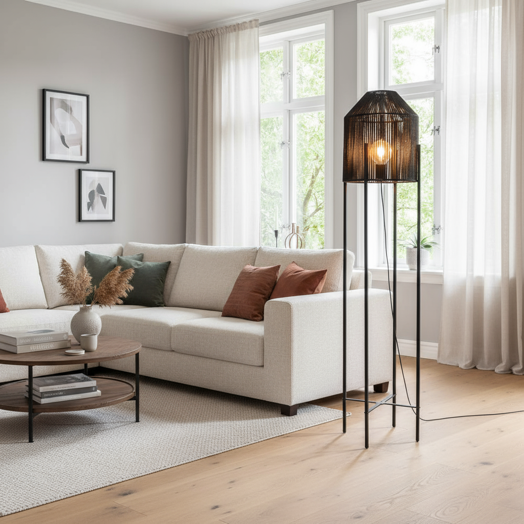 Ibiza Stehlampe schwarz