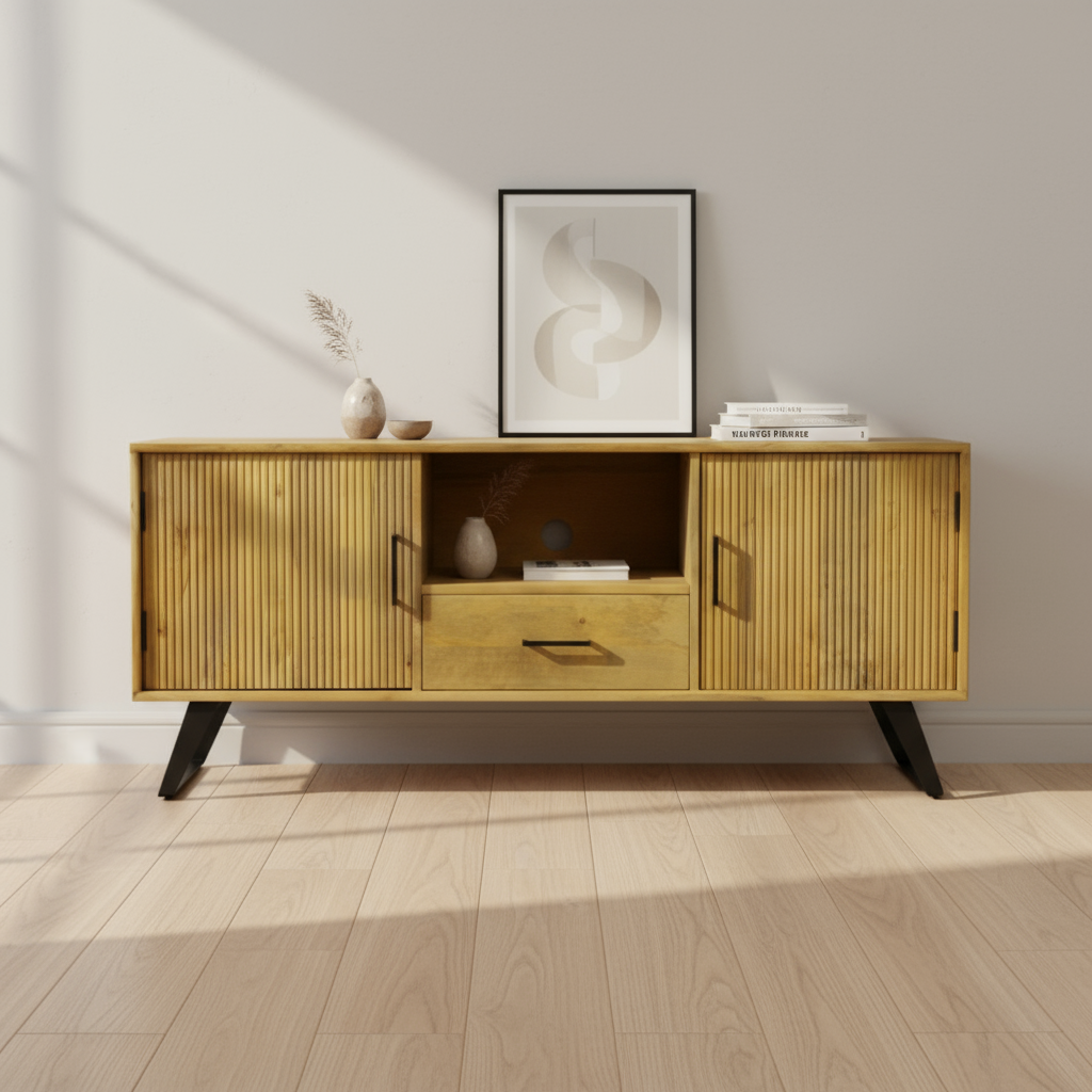 Boyd A TV-Schrank aus Mangoholz – 145 cm