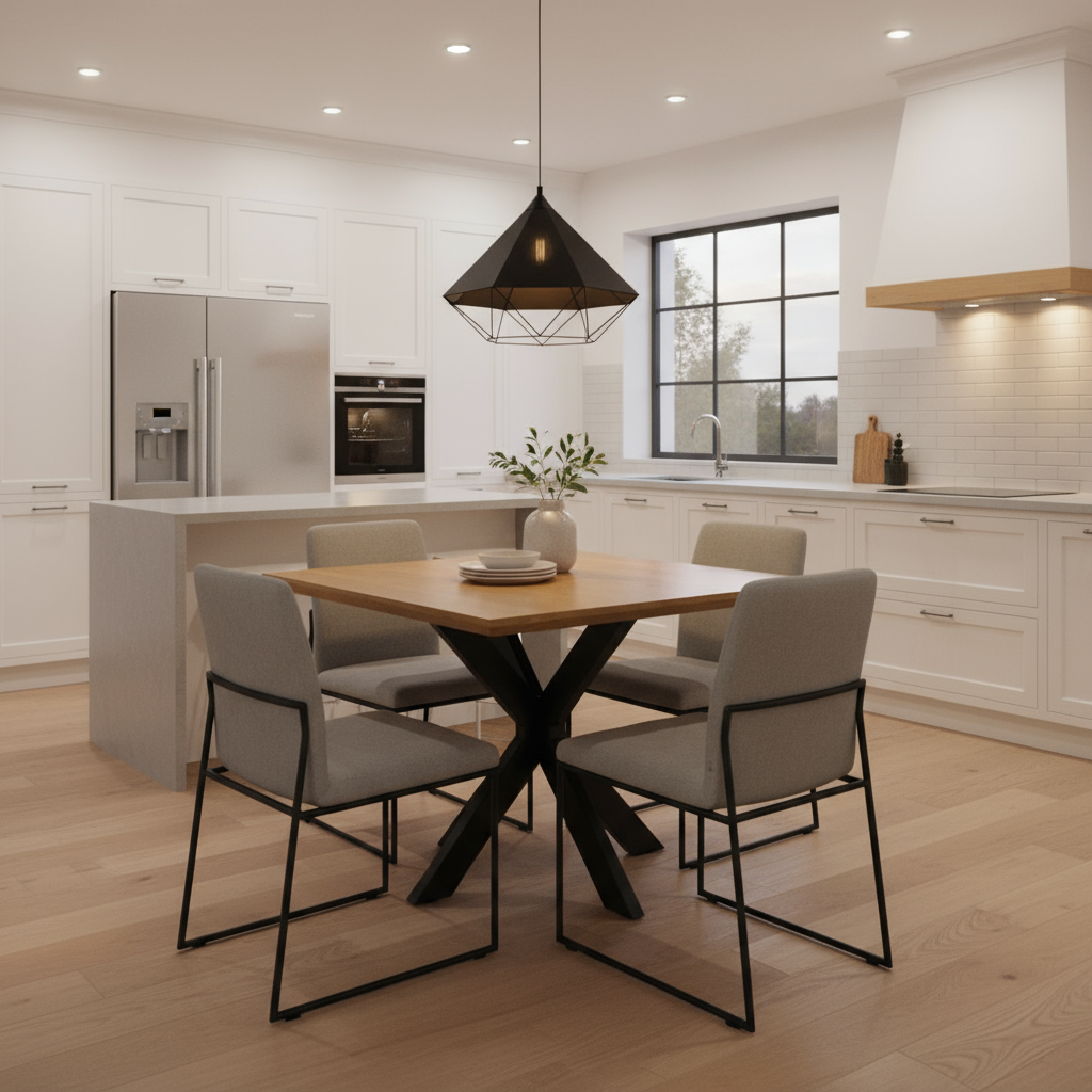 Eettafel vierkant 110x110