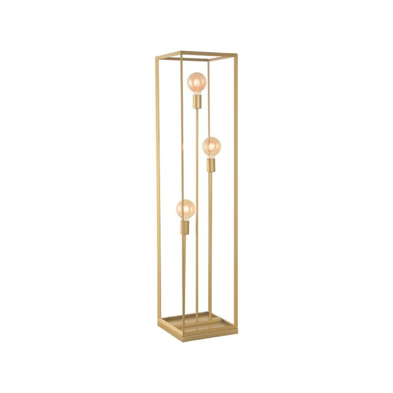 Vloerlamp Tetto 30x30x135 cm Antiek Goud Metaal