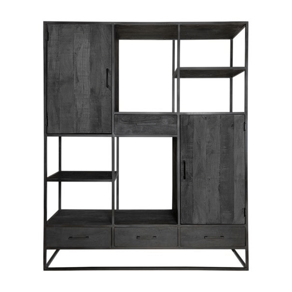 Dex Regaleinheit 160 cm schwarz