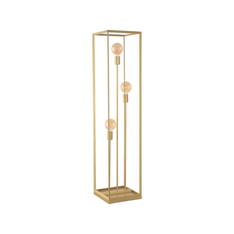 Vloerlamp Tetto 30x30x135 cm Antiek Goud Metaal