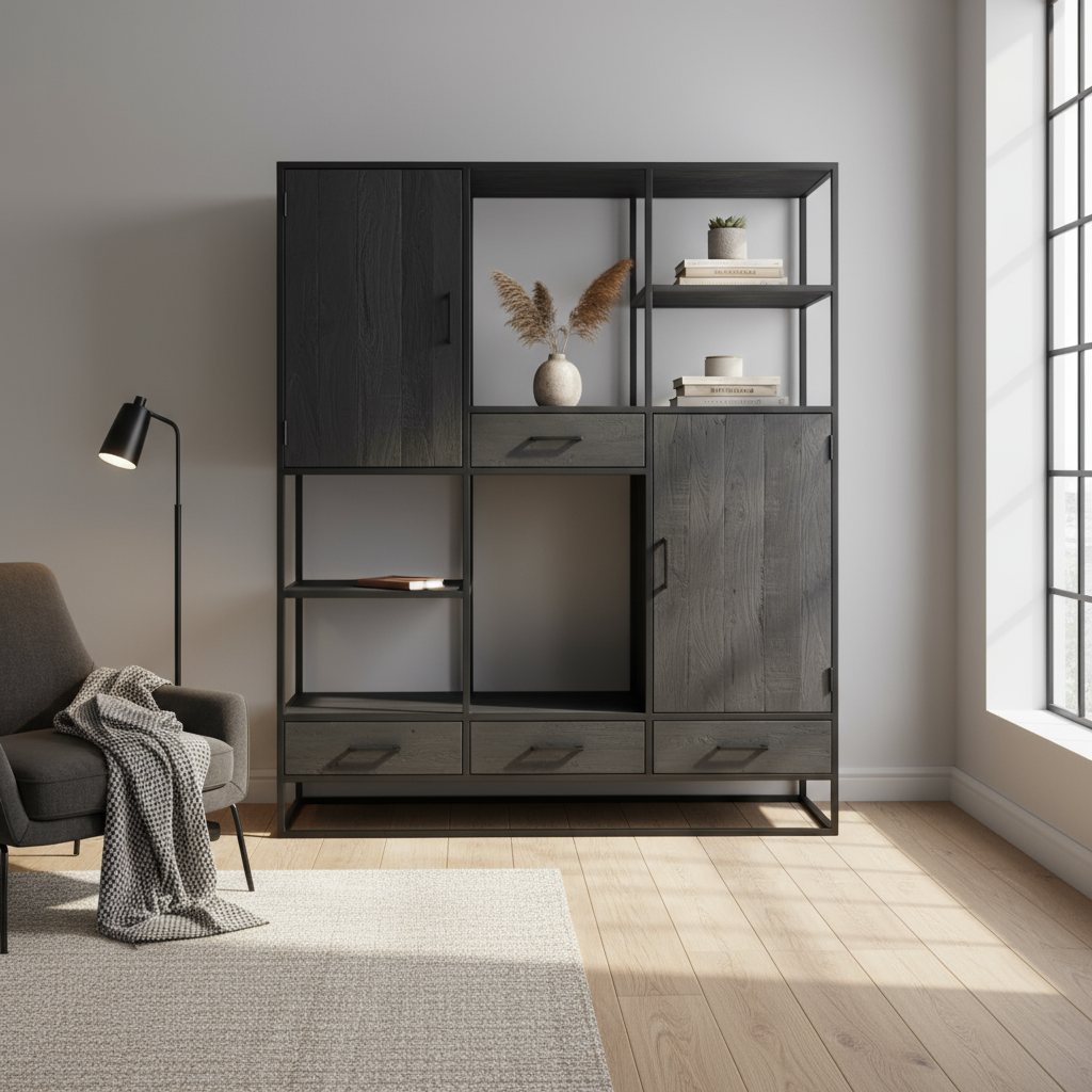 Dex Regaleinheit 160 cm schwarz