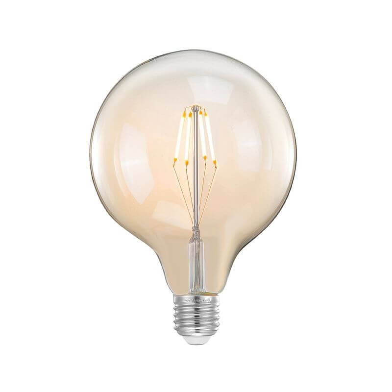 LED Carbon Filament Bulb | XL 12.5x12.5x17.6 cm l Dimmable
