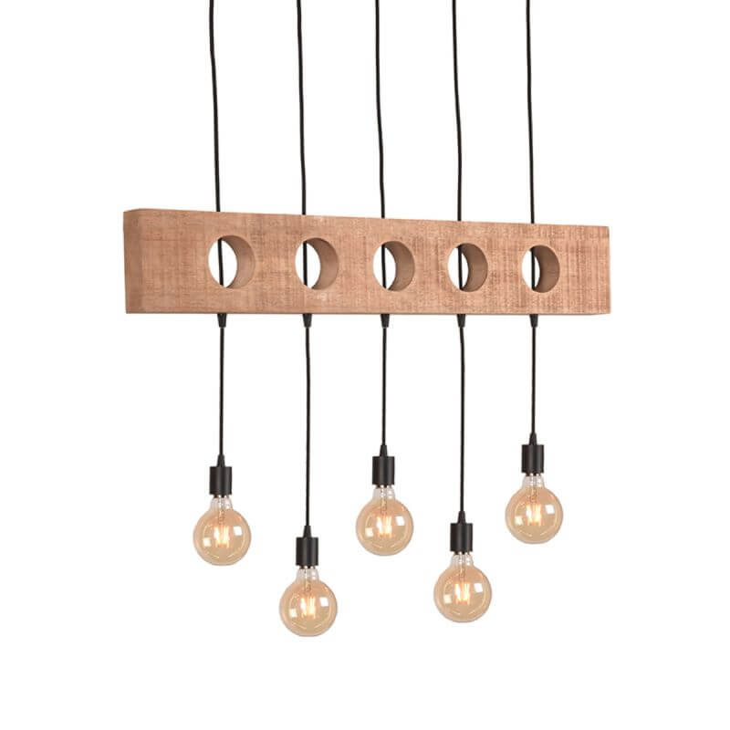 Timber Rough Mango Wood Pendant Lamp