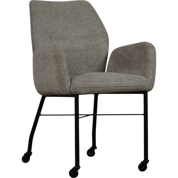 Juul dining chair with wheels