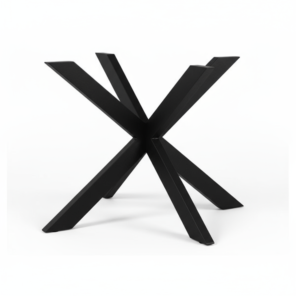 Eettafel rond mangohout 6 cm