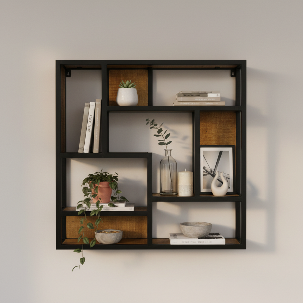 Wandregal Dex - Quadratisch 75 cm