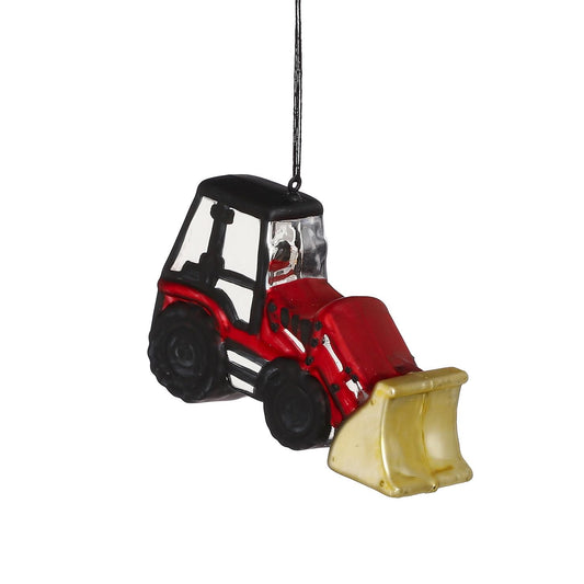 Kerstbal ornament Bulldozer