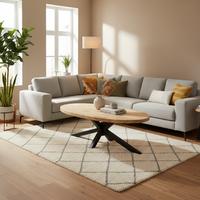 Ellips coffee table with spider legs