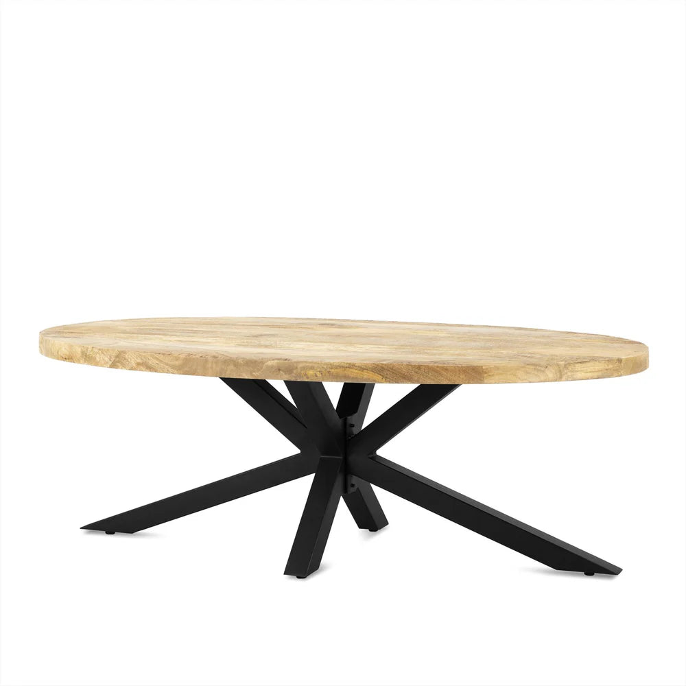 Ellips coffee table with spider legs