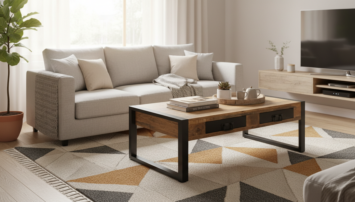 Bas coffee table with drawers