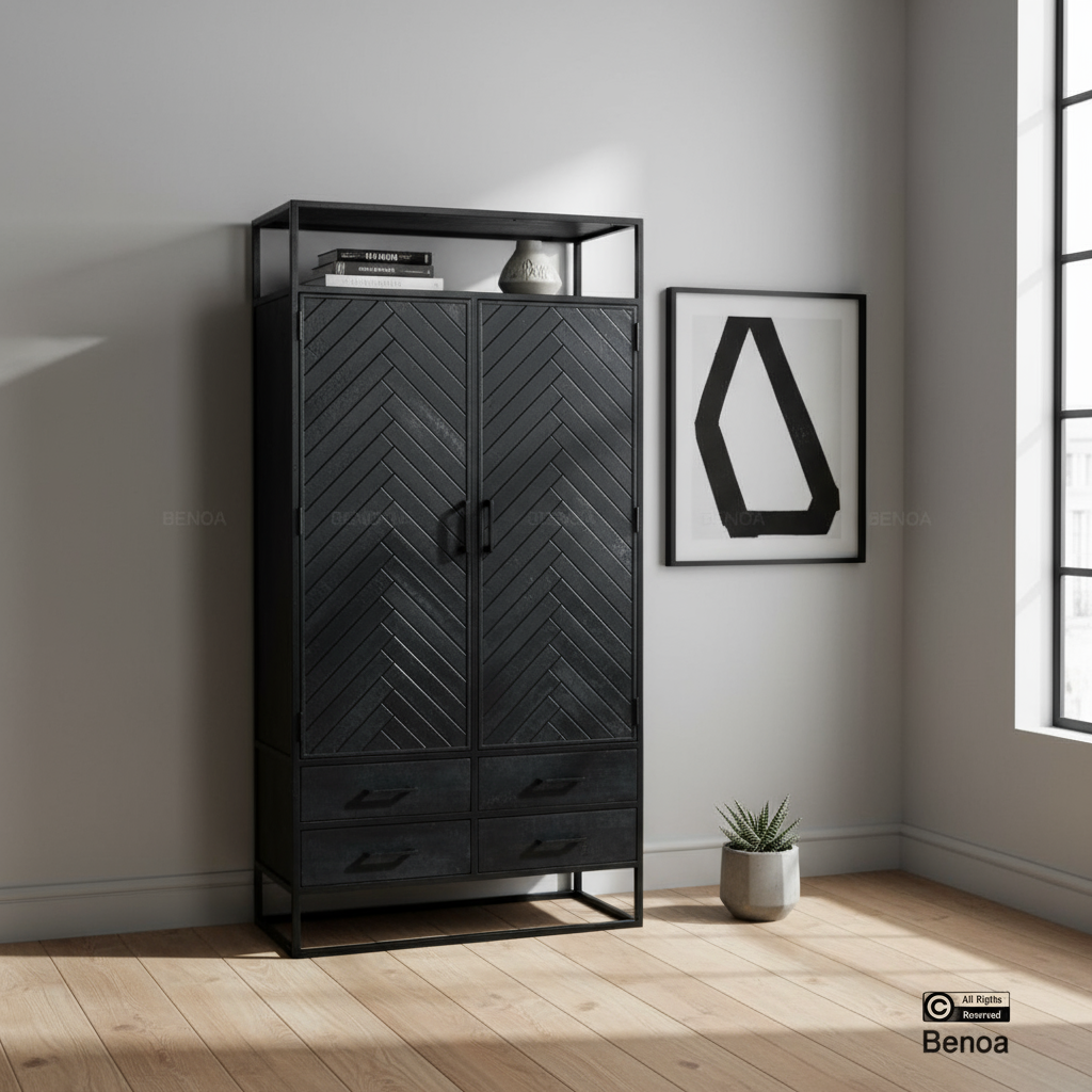Storage cabinet Jax Black