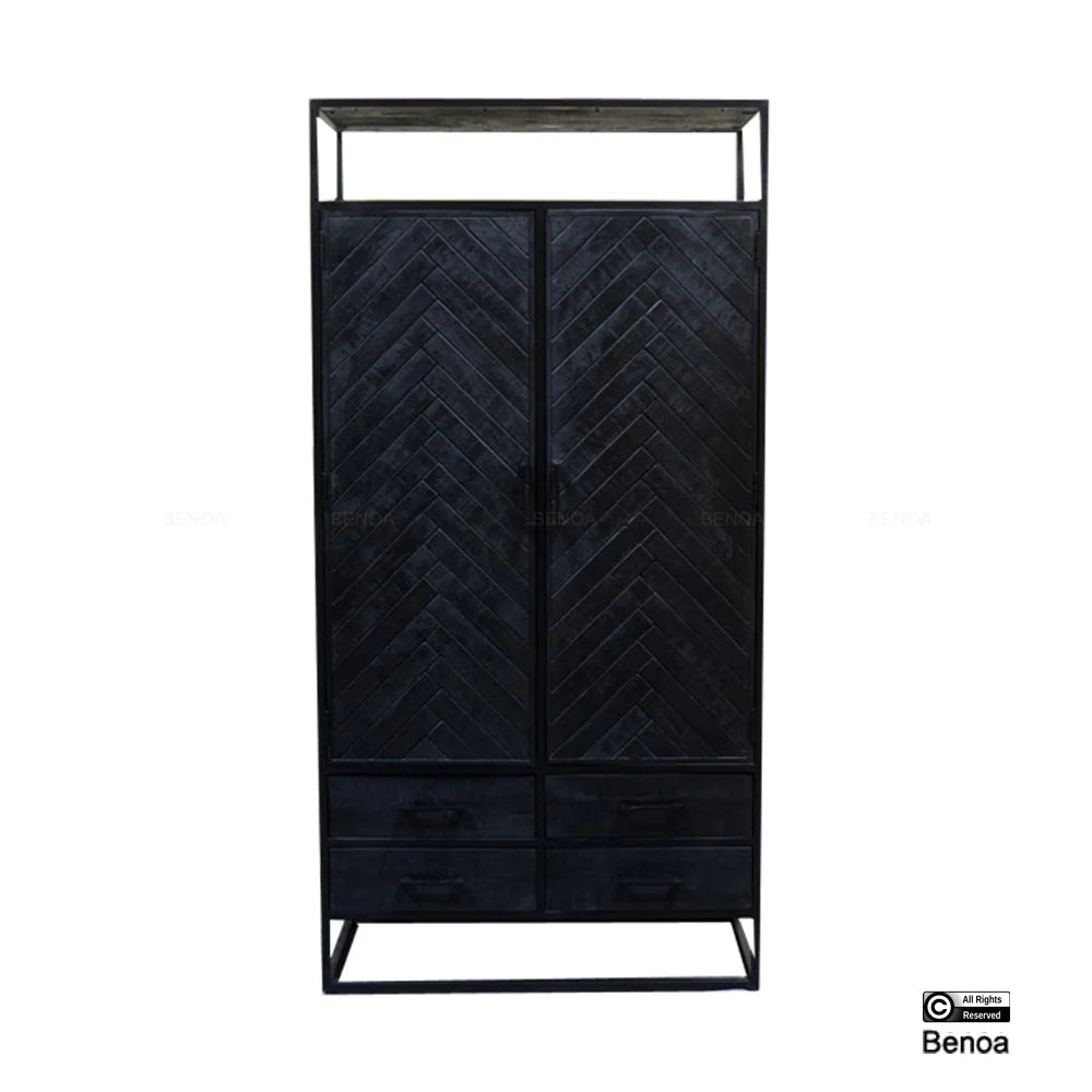 Aufbewahrungsschrank Jax Black