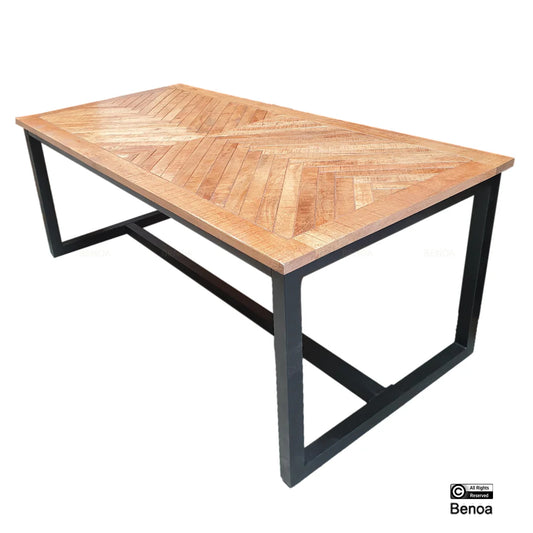 Eettafel Jax recht blank