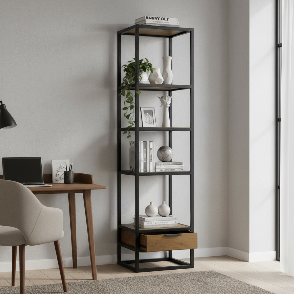 Bookcase Dex - 1 drawer