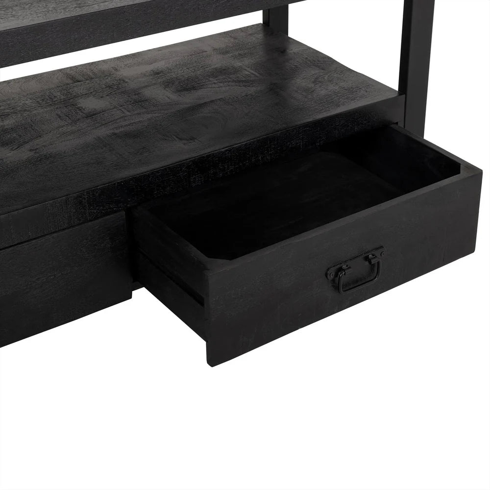 Britt black TV cabinet