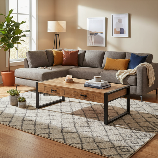 Britt coffee table with drawers