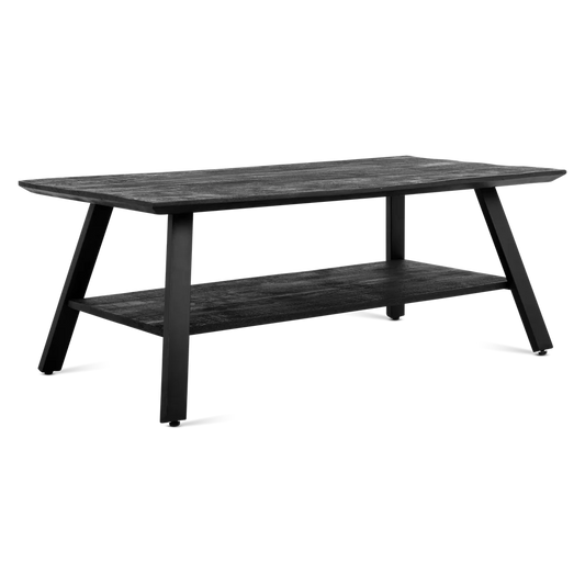 Berlin Black coffee table with compartment