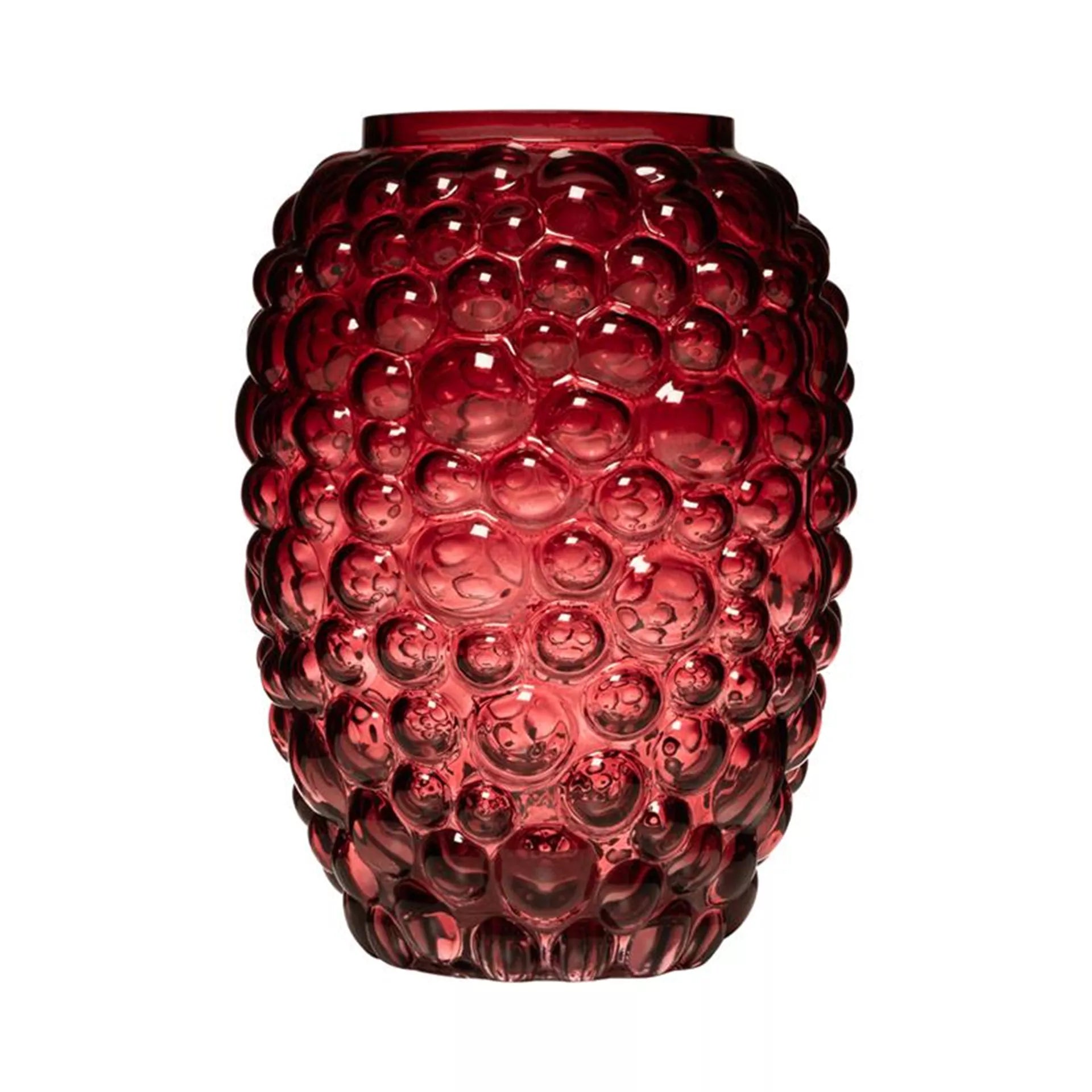 Vase, Blasenrot