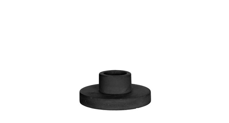 Schwarzer Kerzenhalter