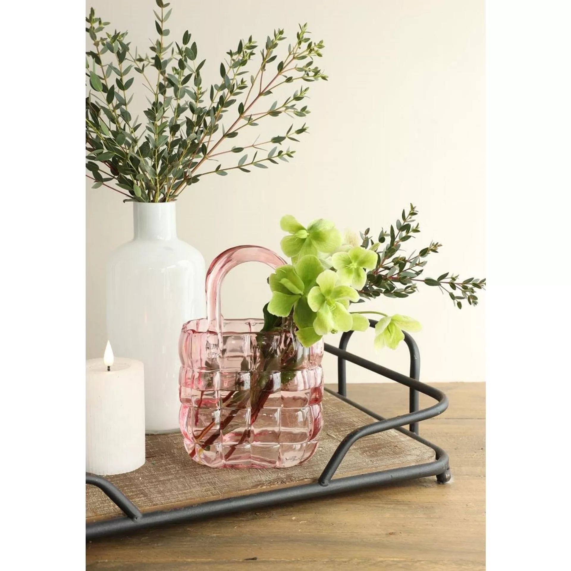 Vase Handtasche rosa