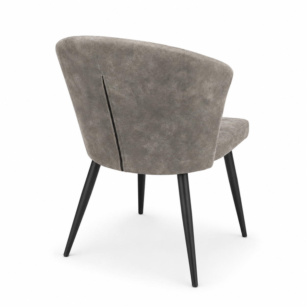 Eetkamerstoel Luna – Velvet Look | 4 Kleuren | Zwarte Metalen Poten