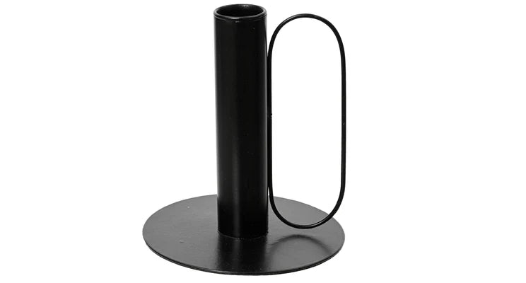 Kerzenständer aus Eisen - schwarz