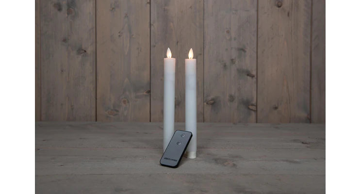 Led dinerkaarsen 2st wit