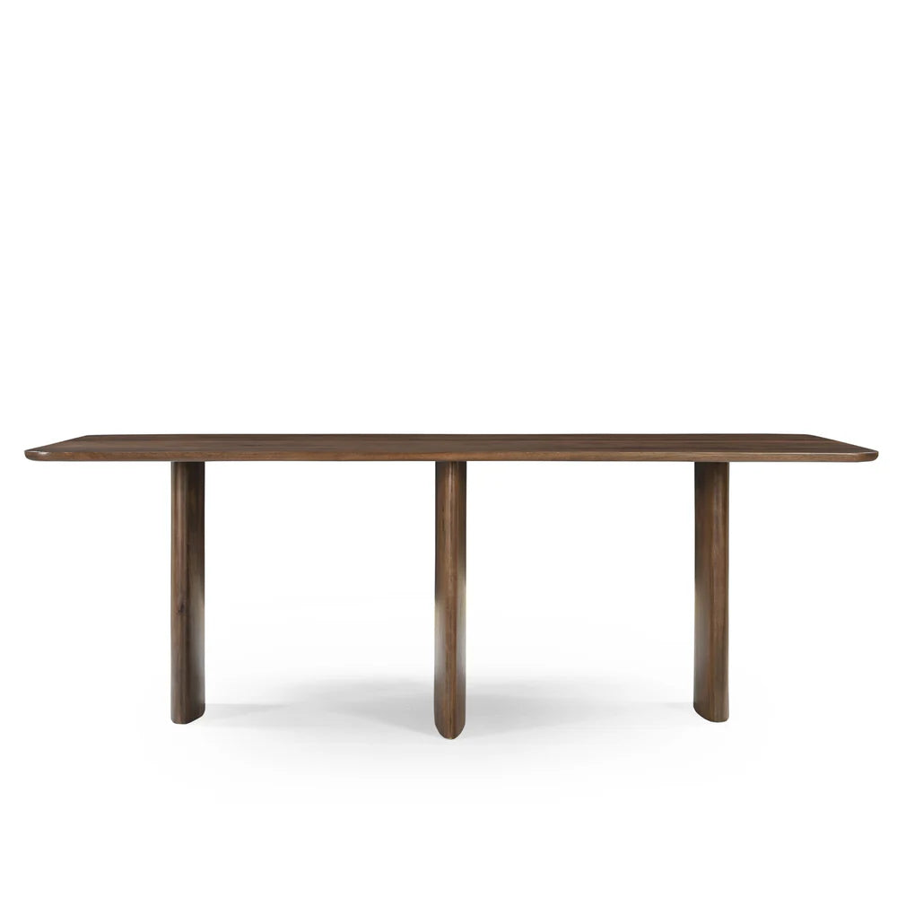 Jade dining table straight walnut