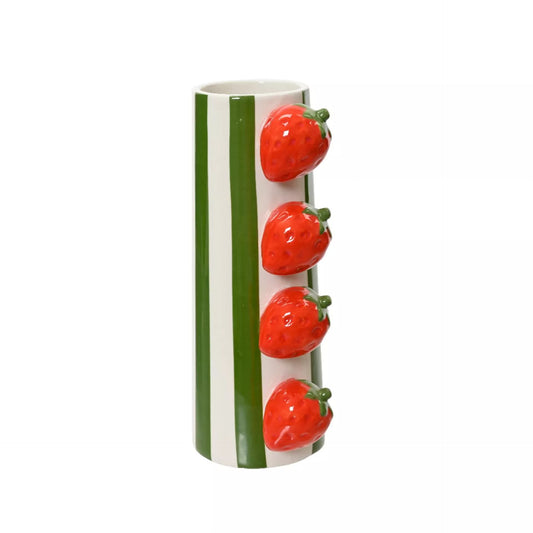 Vaas streep aardbeien