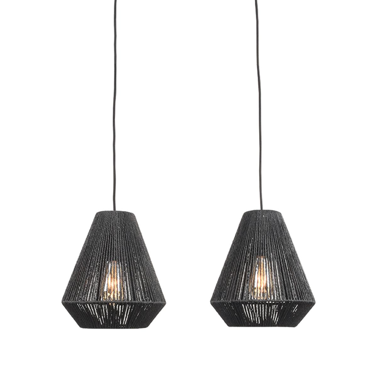 Ibiza Diamond 2-Light Pendant Lamp