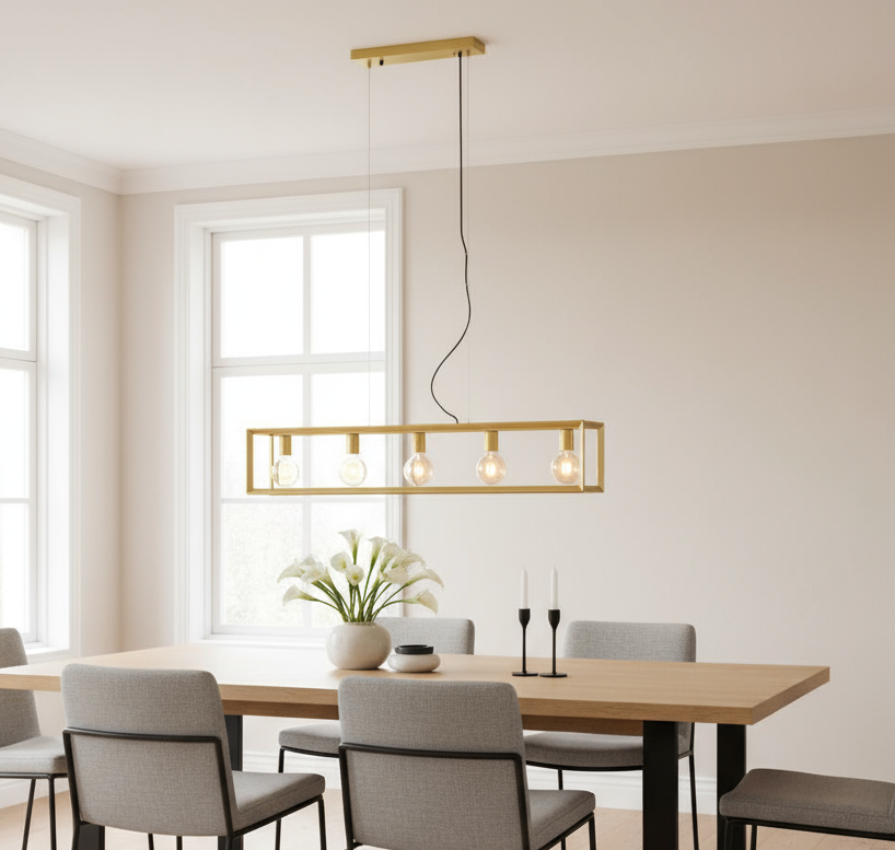 Tetto gold pendant lamp