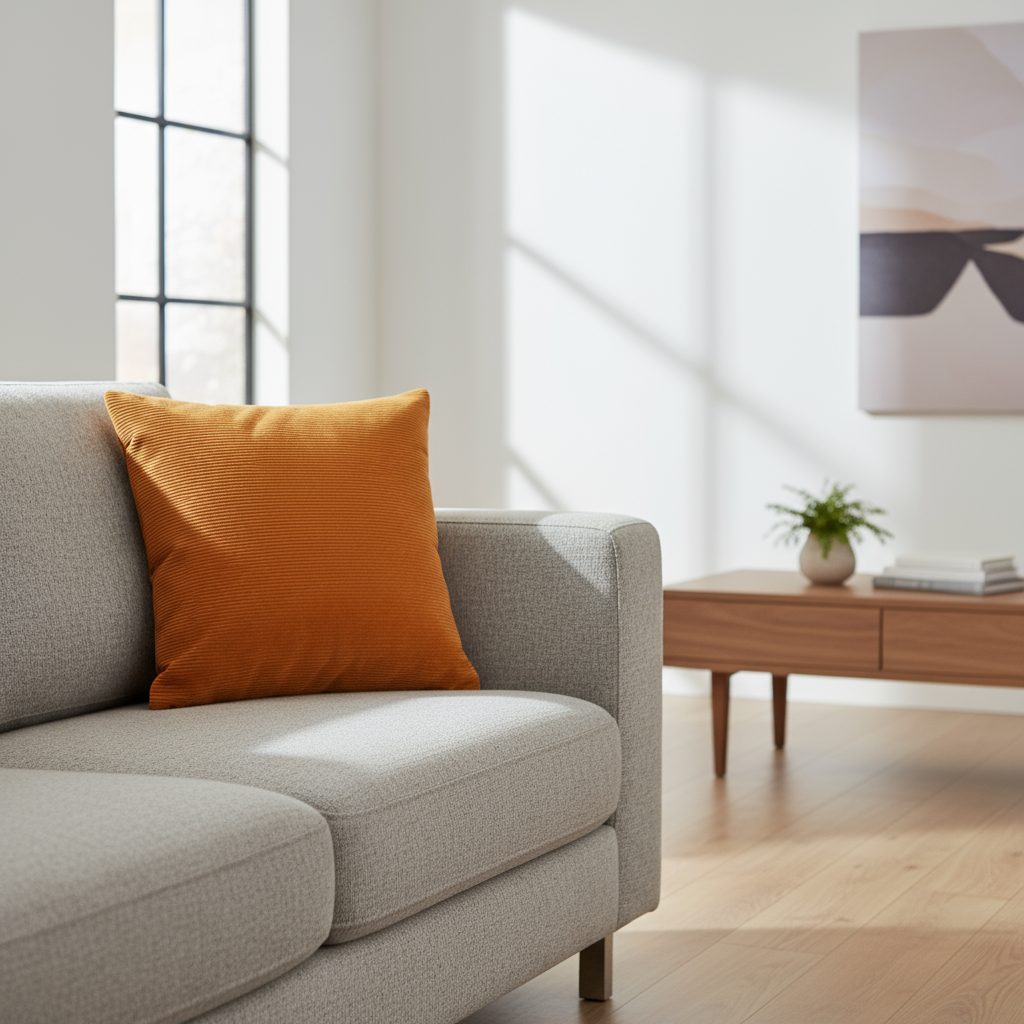 Sierkussen Amy rib Oker