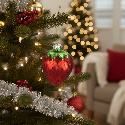 Ornament Aardbei Rood