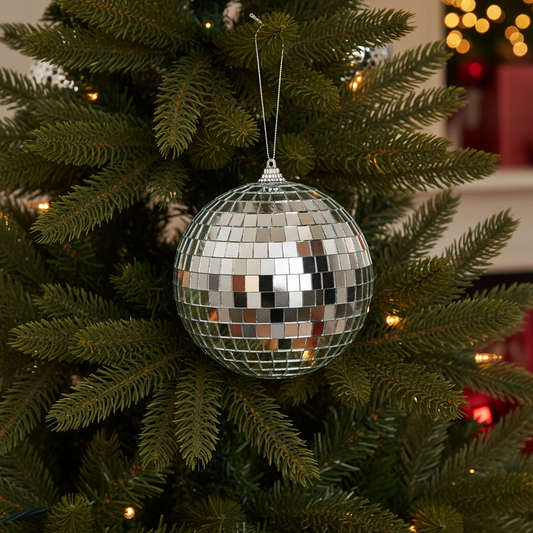 Ornament discobal zilver