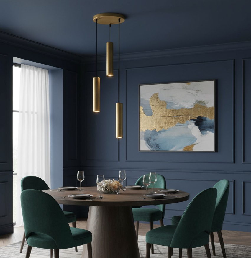 Pendant Lamp Ferroli 3-Light Gold