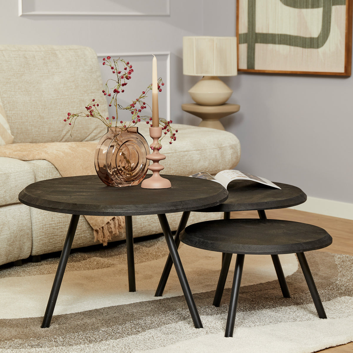 Salontafel set Ohio Black